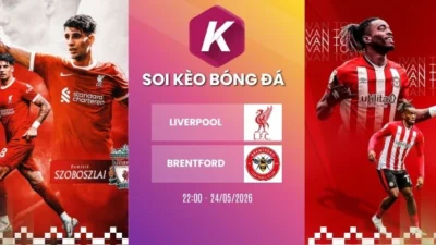 Soi kèo Liverpool vs Brentford: Cuộc chiến tại Anfield ngày 24/05/2026