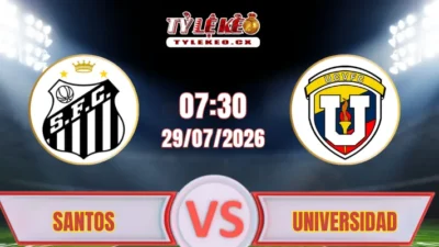 Phân tích trận đấu Santos vs Universidad Central (07h30 ngày 29/07) tại Copa Sudamericana